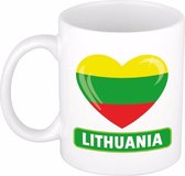 Hartje Litouwen mok / beker 300 ml