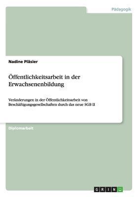 OEffentlichkeitsarbeit in der Erwachsenenbildung - cover
