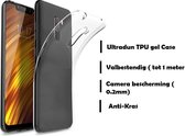 DrPhone Xiaomi Pocophone F1 TPU Hoesje – Slim fit Ultra Dun Premium Soft-Gel Case – Transparant