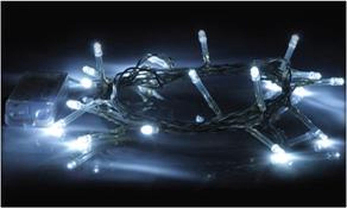 Lichtsnoer met 20 LED lampjes - Wit
