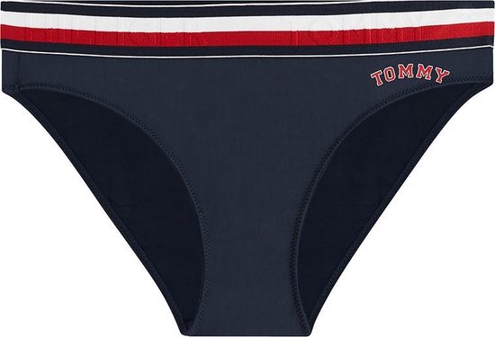 bol.com | Tommy Hilfiger - Dames - Bikini Slip Navy Wit Rood - Blauw - S