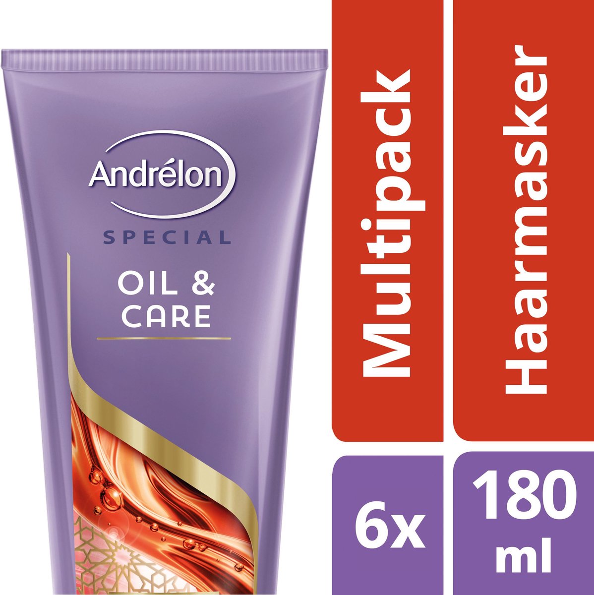Andrélon Oil & Care - 6 x 180 ml - 1-Minuut Haarmasker - Voordeelverpakking  | bol