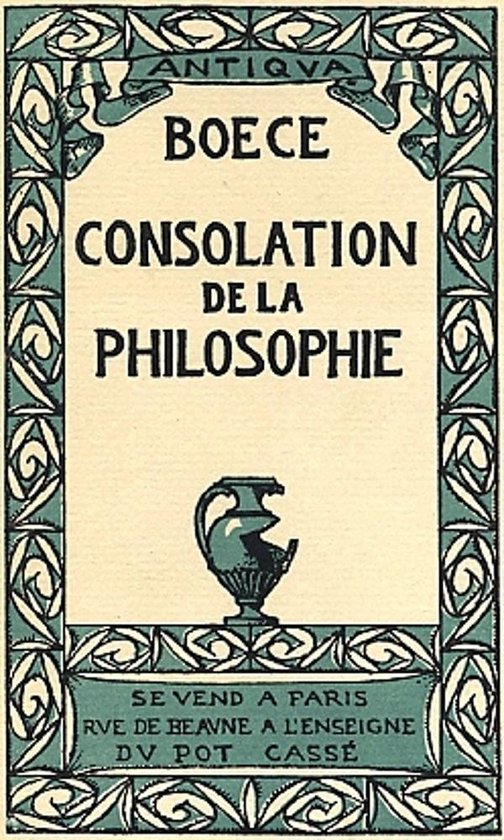 La Consolation philosophique de Boèce - cover