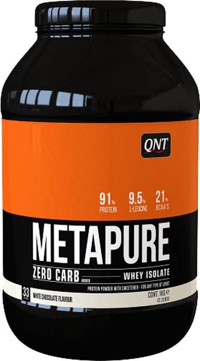 QNT - Metapure Zero Carb - Whey Isolaat - 908 gram - White Chocolate