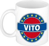 Vito naam koffie mok / beker 300 ml  - namen mokken