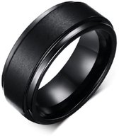 Schitterende Zwarte Wolfraamcarbide Ring | Damesring | Herenring