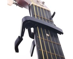 Multi Capo voor Gitaar - Elektrisch - Akoestisch - Luxe Capo - Modern Design - Zwart