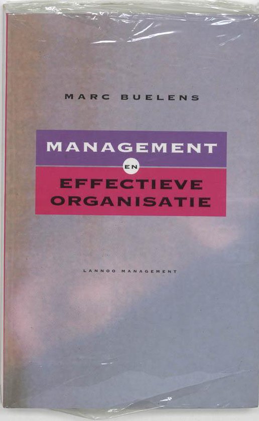 Cover van het boek 'Management en effectieve organisatie / druk 1' van Marc Buelens
