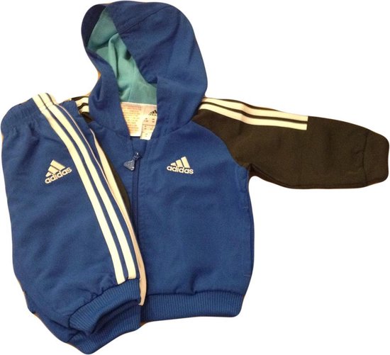 Th Ontslag Stal Adidas Baby Trainingspak - Maat 74 - Blauw/Navy | bol.com