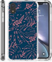 Geschikt voor iPhone XR Shockproof Hoesje Palm Leaves