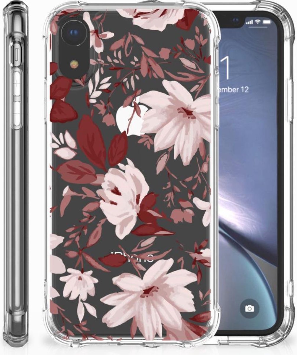 Back Cover Apple iPhone Xr Watercolor Flowers