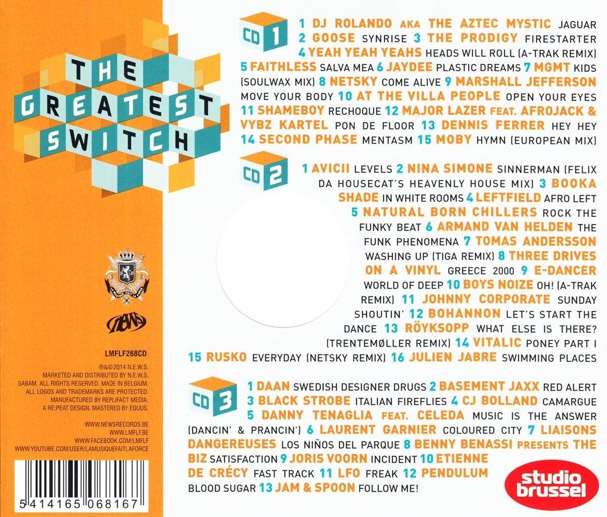 Various The Greatest Switch 2014, Studio Brussel CD (album
