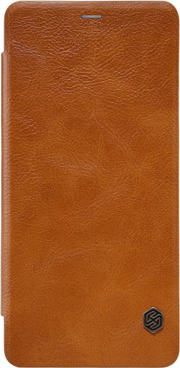 Nillkin Qin PU Leren Book Case - Geschikt voor Samsung Galaxy A8 Plus (2018) - Bruin