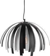 Leitmotiv Willow Lamp - Hanglamp - Aluminium - Ø50 x 35 cm - Zwart/zilverkleurig