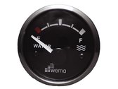 Wema Silver Gauge serie brandstof black gauge