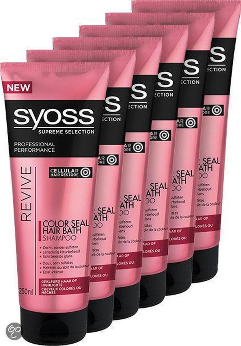 6 x SYOSS Supreme Selection Color Revive - 250 ml - Shampoo