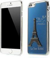 MW Hard Case Metal 3D Eiffel Tower Blauw voor Apple iPhone 6/6S