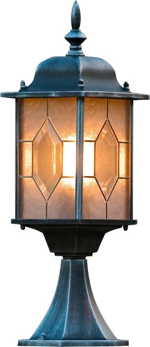 Konstsmide Milano - Sokkellamp 51cm - 230V - E27 - zwart/zilver