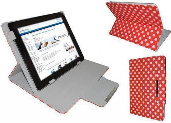 Polkadot Hoes  voor de Icarus Sense G2, Diamond Class Cover met Multi-stand, Rood, merk i12Cover