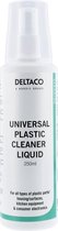 DELTACO CK1024, Liquide de nettoyage, pour le nettoyage des surfaces en plastique, 250 ml, blanc