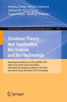 Database Theory and Application Bio Science and Bio Technology