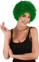 STYLER - Groene afro clownspruik voor volwassenen - Pruiken