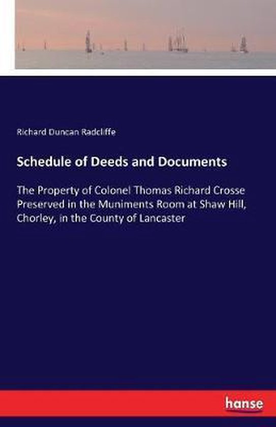 Schedule of Deeds and Documents 9783337254889 Richard Duncan