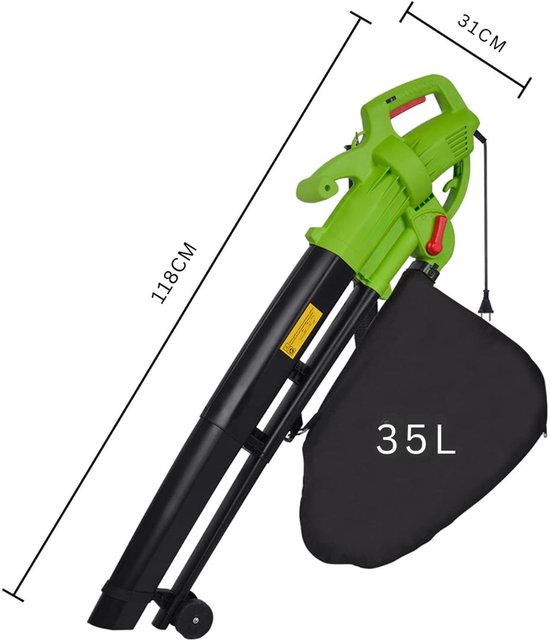 ApexArte® Bladzuiger met Opvangzak - Bladblazers met Accu - 18W van ApexArte — afbeelding 2