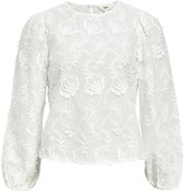 Object Objmya Re L/s Top 137 Dames - Jurken - Wit - Maat 36
