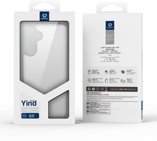 Dux Ducis - Coque arrière pour Samsung Galaxy A26 5G - Série Yind - Grijs