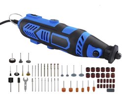 Rotary Tool Multitool Tivio - 135W - Combi Multitool met Verschillende Snelheden, 252 Stuks Accessoires voor Schuren, Slijpen & Polijsten