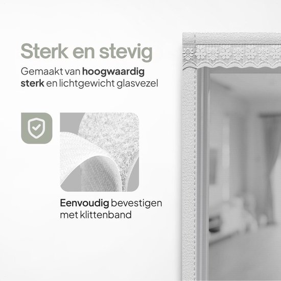 O'DADDY® Deurgordijn Deluxe FIBER - Magnetisch Vliegengordijn - Voor Nieuwbouw en Standaard Deuren - Eenvoudige Installatie - Deurhor Wit - 100x220 cm — afbeelding 4