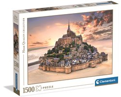 Clementoni - Puzzel - 1500 Stukjes - Mont Saint-Michel Rising - Puzzel Voor Volwassenen - High Quality Collection