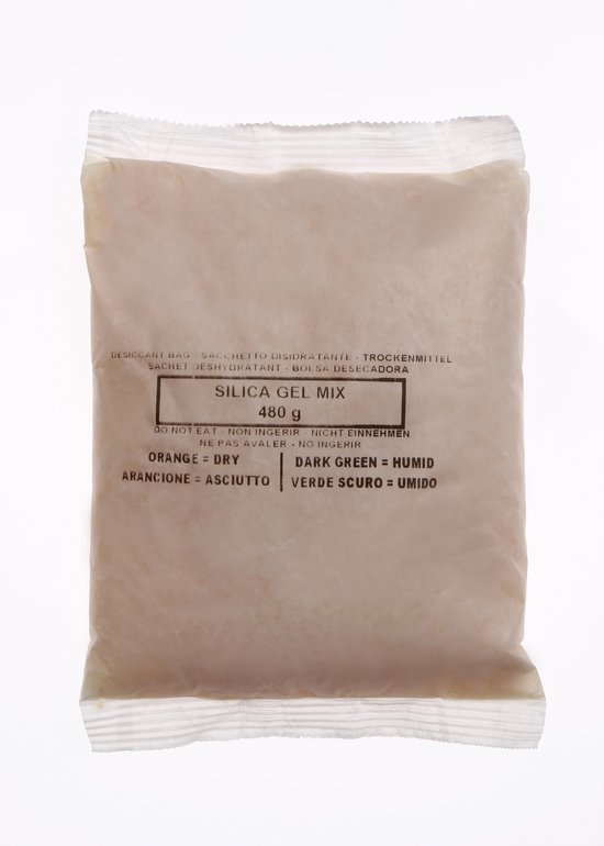 Silica Gel mix Wit Oranje 480 gram - 3 zakken - met indicator - behoud van filamenten