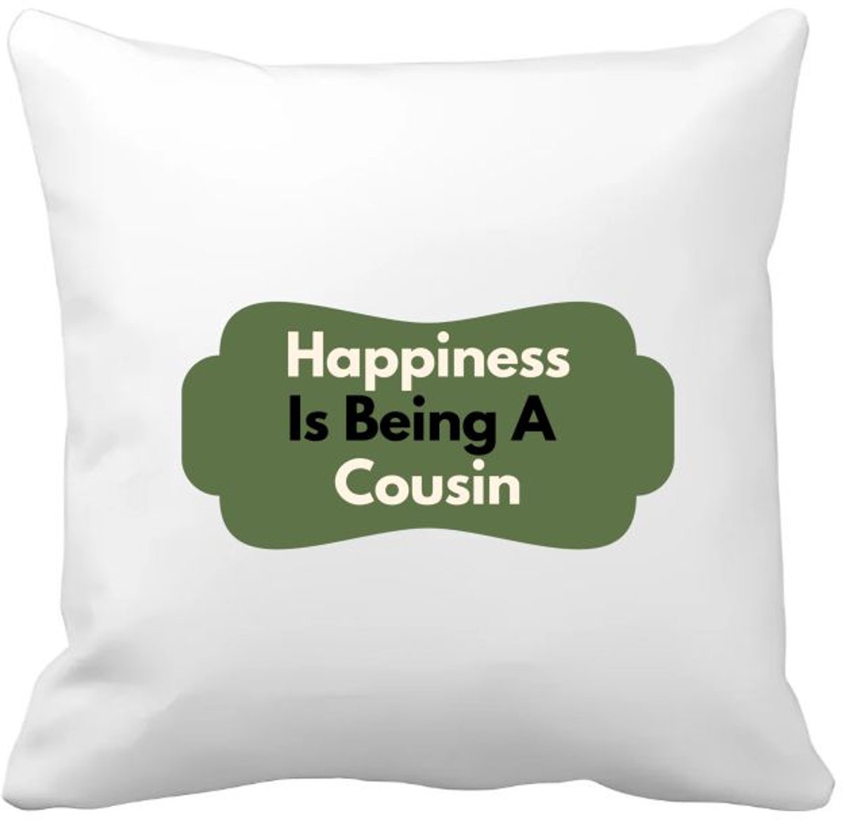 Akyol happiness is being a cousin Kussen hoes - Neef - de liefste neef - verjaardag - cadeautje voor neef - neef artikelen - kado - geschenk - 40 bij 40 cm Multicolor