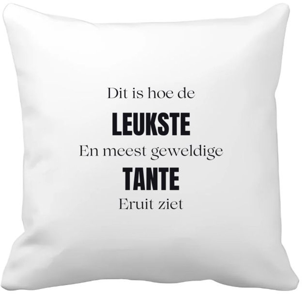 Akyol dit is hoe de leukste en geweldige tanie uit ziet Kussen hoes - Tante - cadeau tante - cadeau - verjaardag tante - 40 bij 40 cm Multicolor