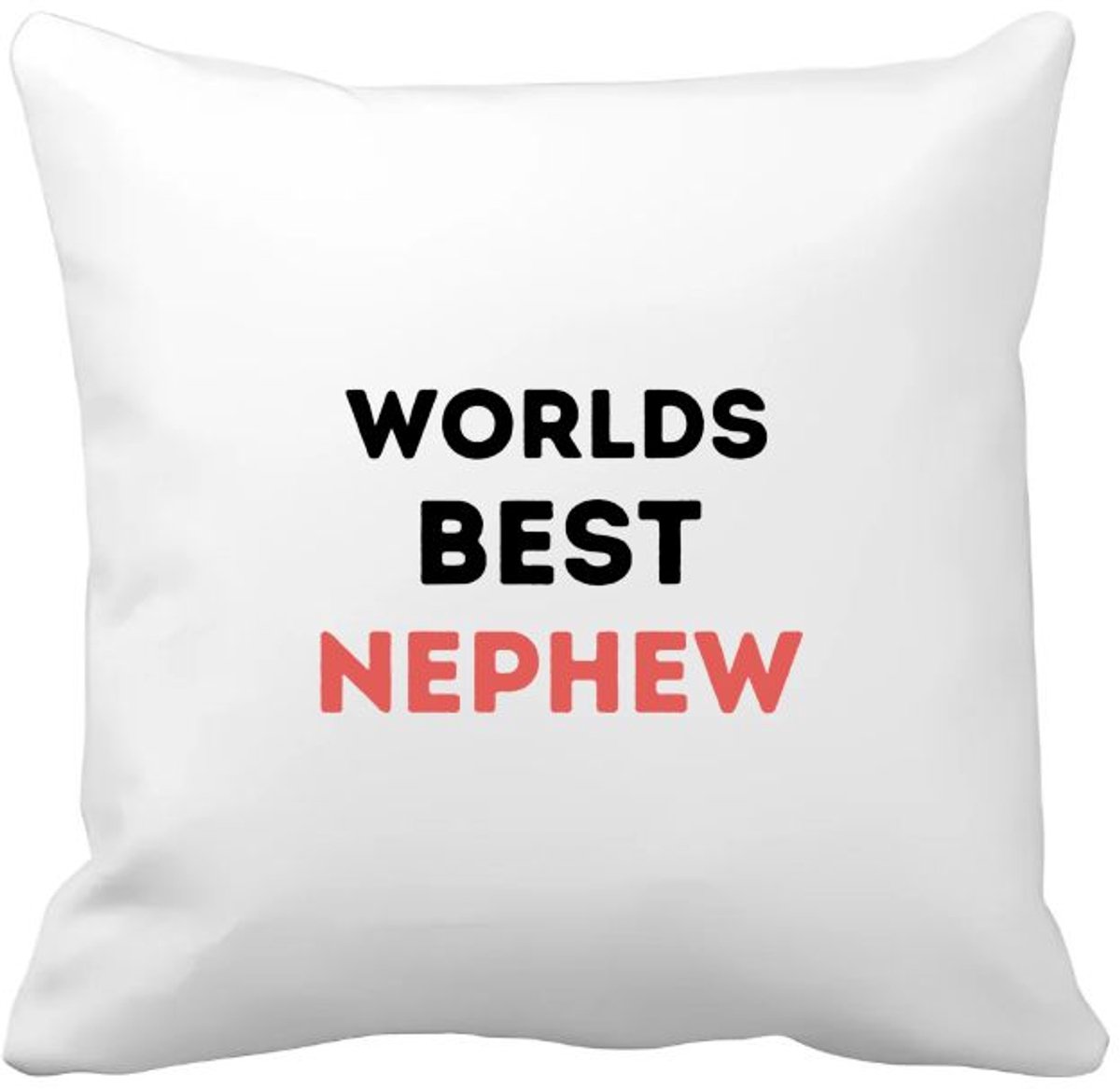 Akyol worlds best nephew Kussen hoes - Neef - de beste neef - verjaardagscadeau - verjaardag - cadeau - cadeautje voor neef - neef artikelen - kado - geschenk - gift - 40 bij 40 cm Multicolor