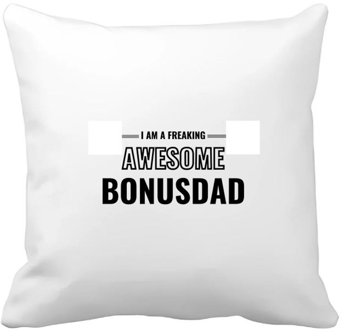 Akyol i am a freaking awesome bonusdad Kussen hoes - Papa - de meest geweldigste bonusvader - vader cadeautjes - vaderdag - verjaardagscadeau - verjaardag - cadeau - geschenk - kado - gift - vader artikelen - 40 bij 40 cm Multicolor