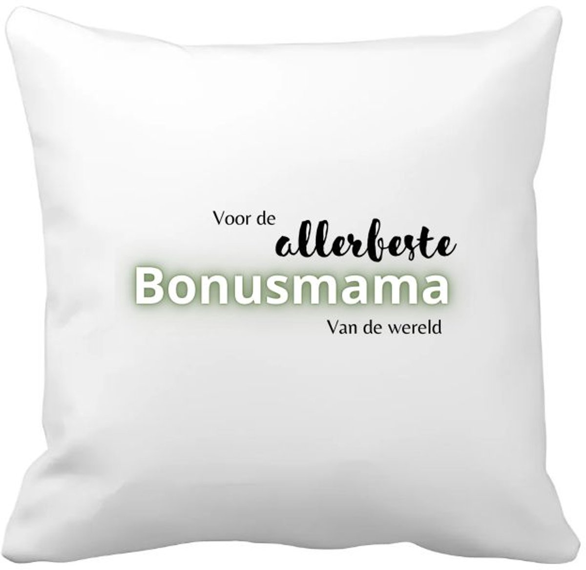 Akyol voor de allerbeste bonusmama van de wereld Kussen hoes - Mama - de beste bonusmoeder - moeder cadeautjes - moederdag - verjaardagscadeau - verjaardag - cadeau - geschenk - kado - gift - moeder artikelen - 40 bij 40 cm Multicolor