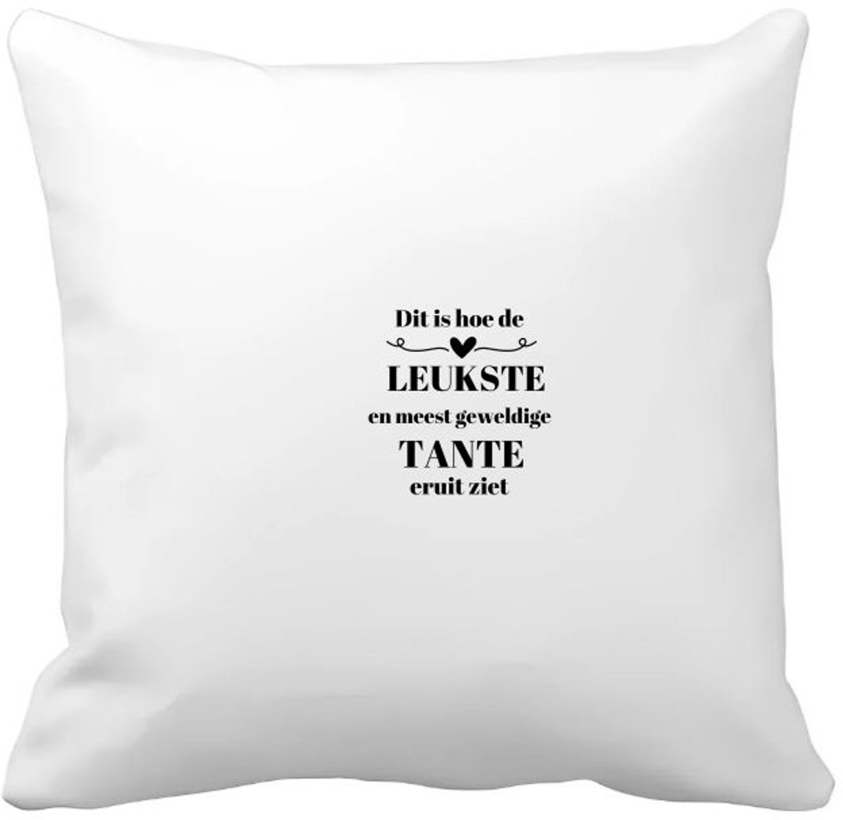 Akyol dit is hoe de leukste en meest geweldigste tante eruit ziet Kussen hoes - Tante - meest leukste tante - verjaardag - cadeautje voor tante - tante artikelen - kado - geschenk - 40 bij 40 cm Multicolor
