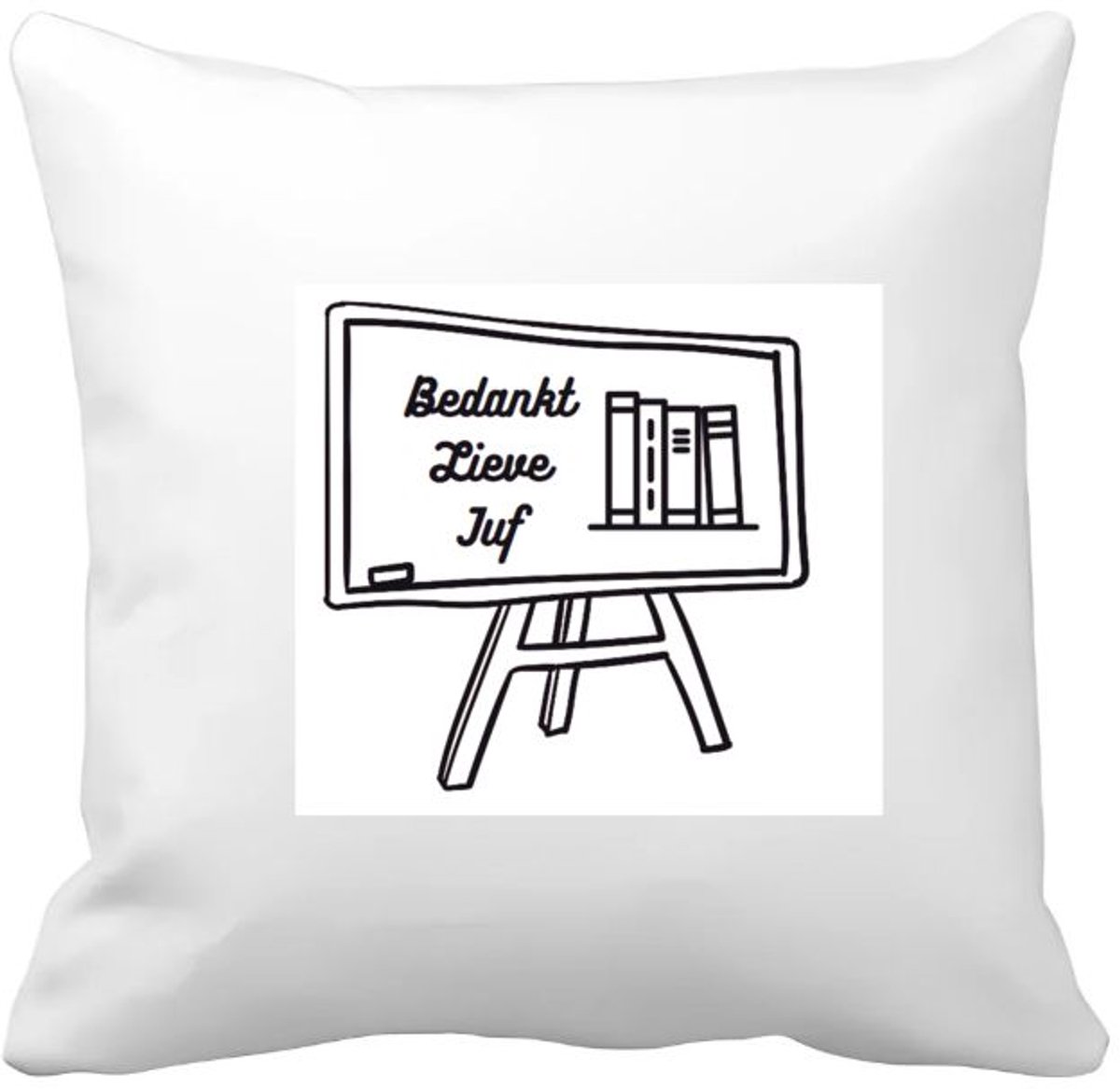 Akyol bedankt lieve juf Kussen hoes - Juf - juf - leraar - 40 bij 40 cm Multicolor