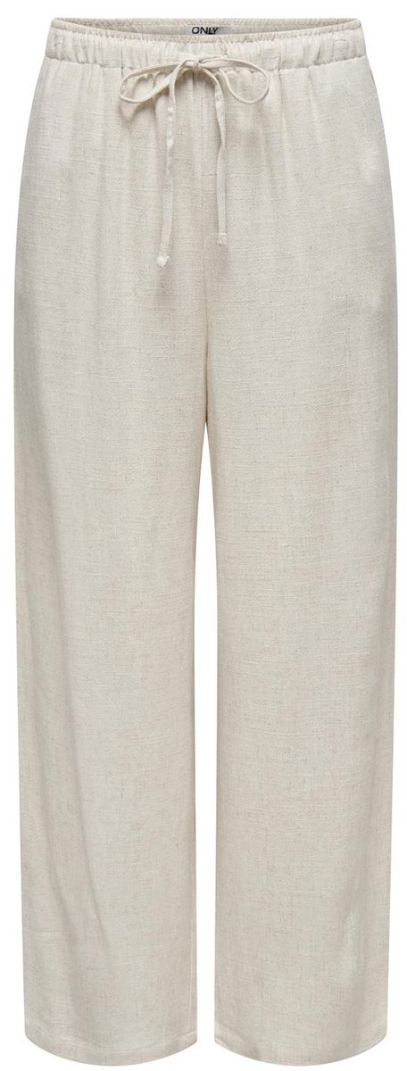 ONLY ONLSIESTA MW PULL-UP LINEN BL PNT NOOS Dames Broeken - Moonbeam