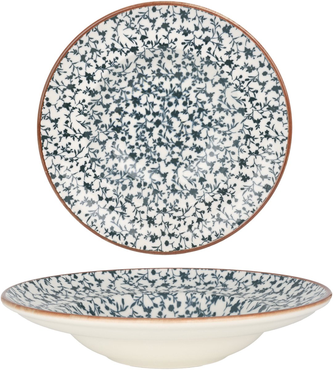 Bonna Pastabord - Calif - Porselein - 27 cm (400cc) - set van 2