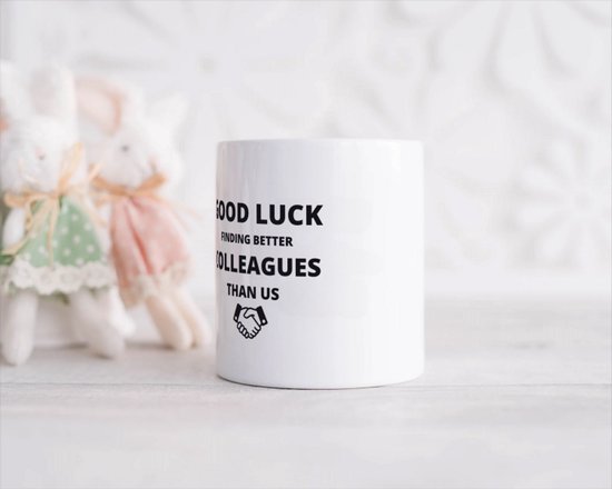 Akyol - bonne chance pour trouver de meilleurs collègues que nous Tirelire - Collègue - cadeau collègue - cadeau - cadeau de remerciement collègue - contenu 350 ML