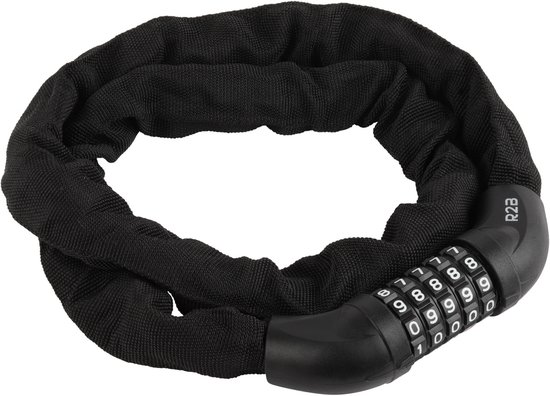 R2B Fietsslot met cijferslot - 110 cm - Kettingslot fiets - Fietssloten electrische fietsen - Fietsslot ketting - Bike Lock - Ketting Slot - Fiets Accessoires