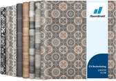 FLOORDIREKT PVC-Vloeren - Lagos 761M - Vinyl Vloeren - Tegeloptiek - Dikte 2,8 mm - 100 x 100 cm