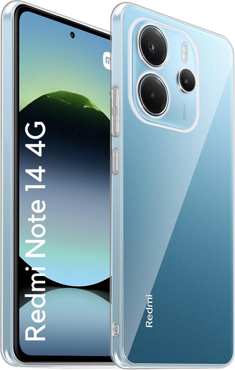 Hoesje voor Xiaomi Redmi Note 14 4G (Global Version) backcover Shockproof siliconen Transparant
