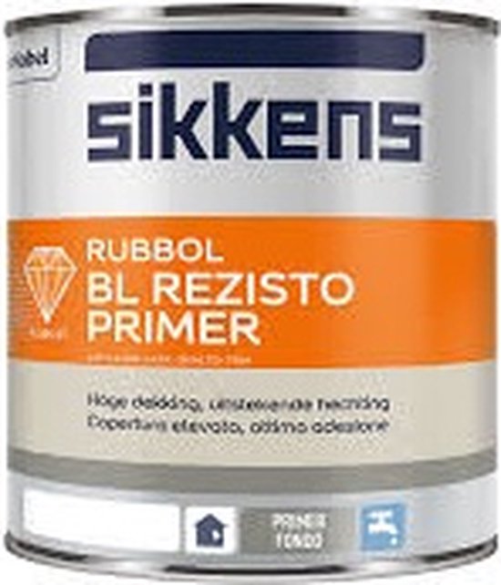 Sikkens Rubbol BL Rezisto Primer 1 liter Ral 7042 Verkeersgrijs