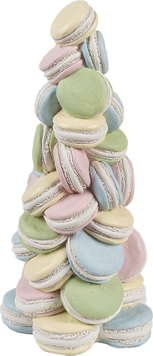Decoratie Beeld Macarons Ø 12x25 cm Blauw Roze Kunststof