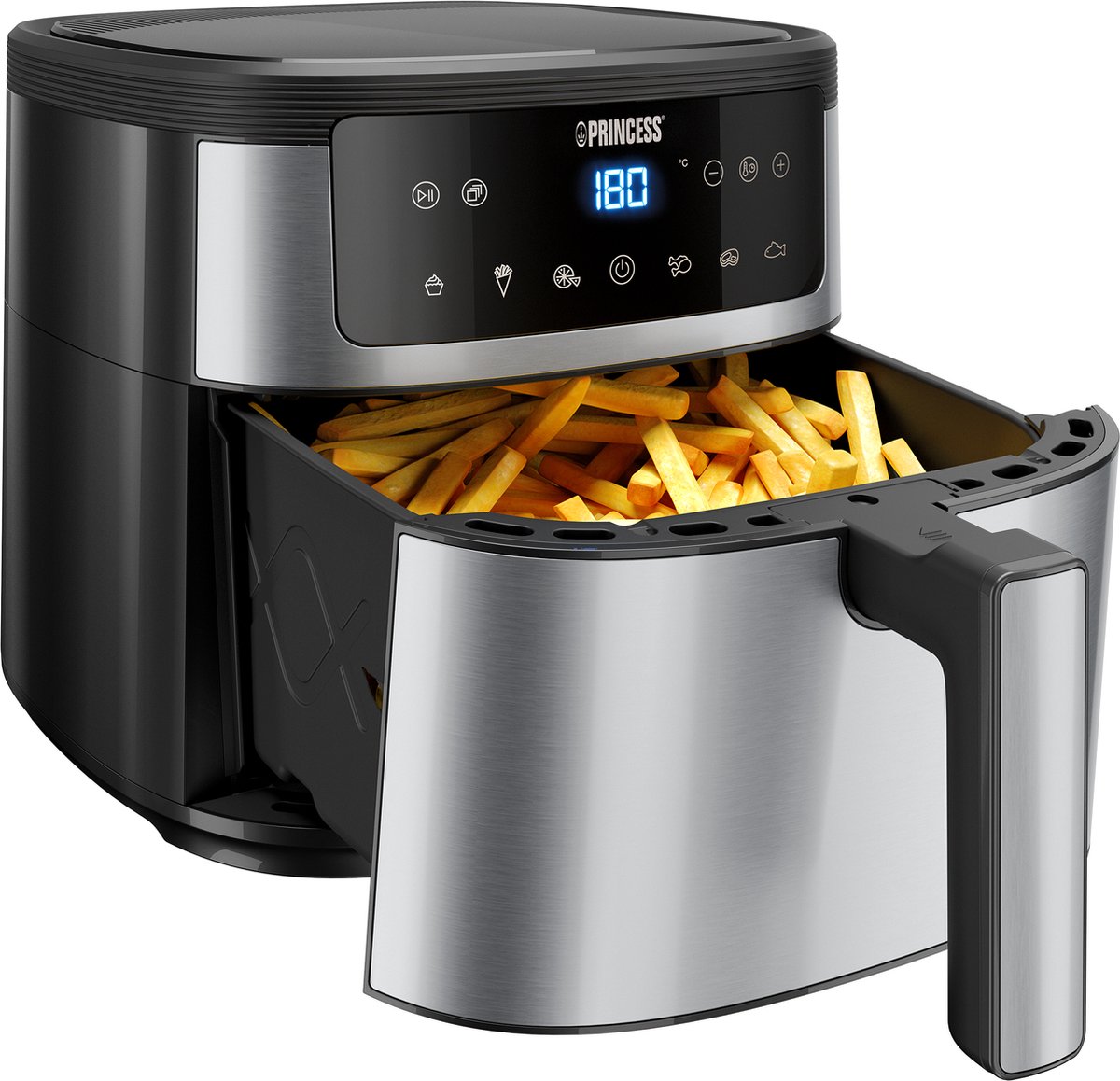 Princess Digital Airfryer 182463 - Heteluchtfriteuse - 6 liter - 1500 W - RVS — afbeelding 5